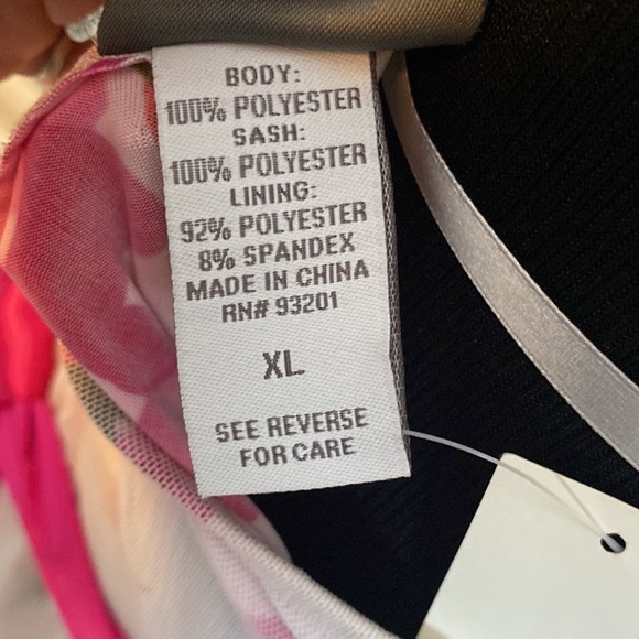 Dots Women’s Floral Strapless Summer Mini Dress  sz XL NWT - Picture 8 of 9